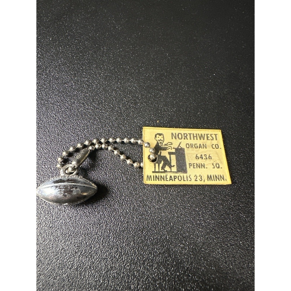 Vintage Northwest Organ Co. Minneapolis "Organole" Keychain Harvard Football